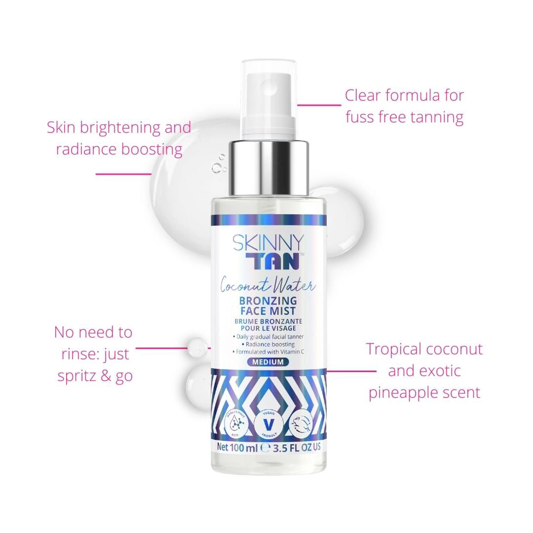 4 for $9.99 | Coconut Water Face Bronzing Mist 100ml