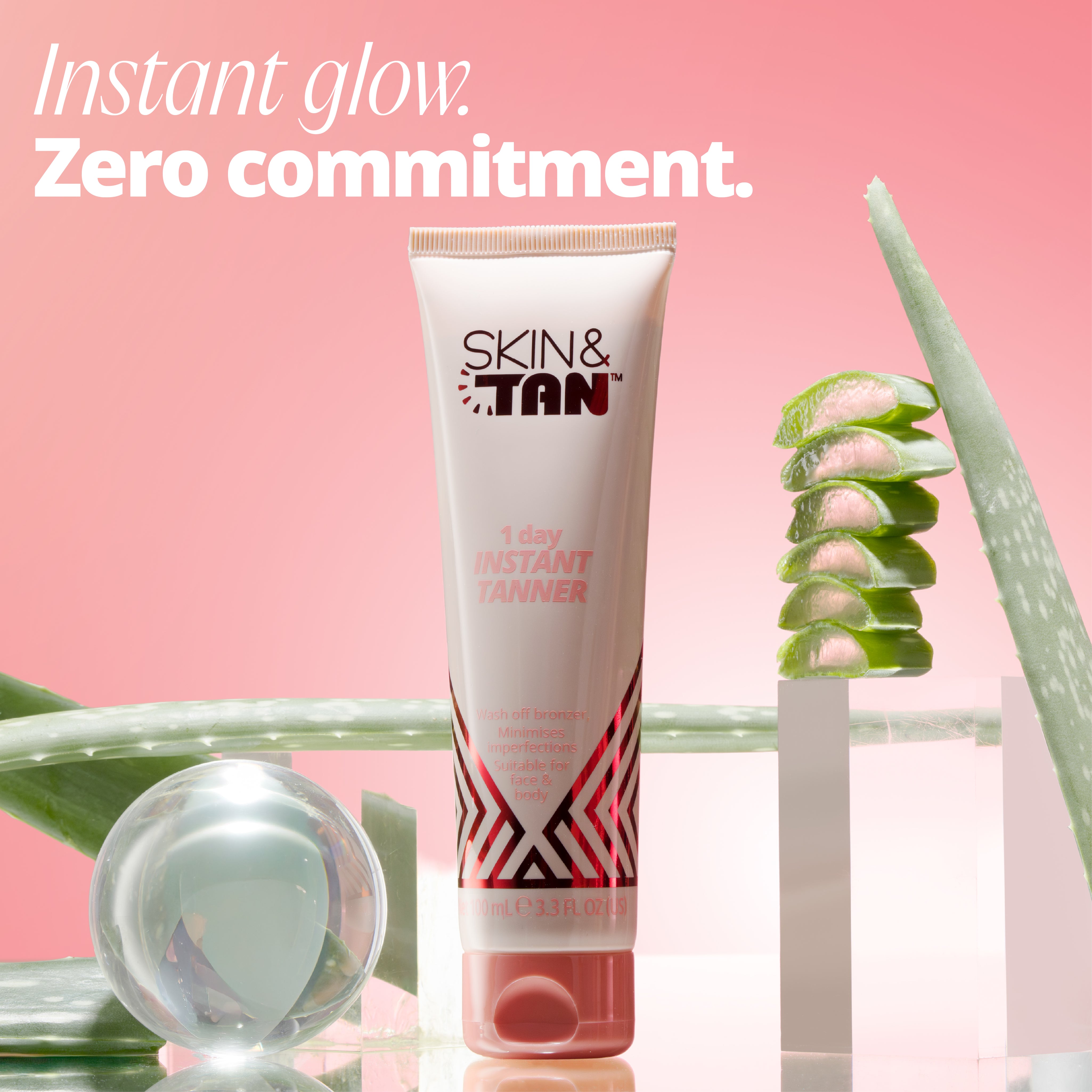1 Day Instant Tanner for an instant wash-off tan