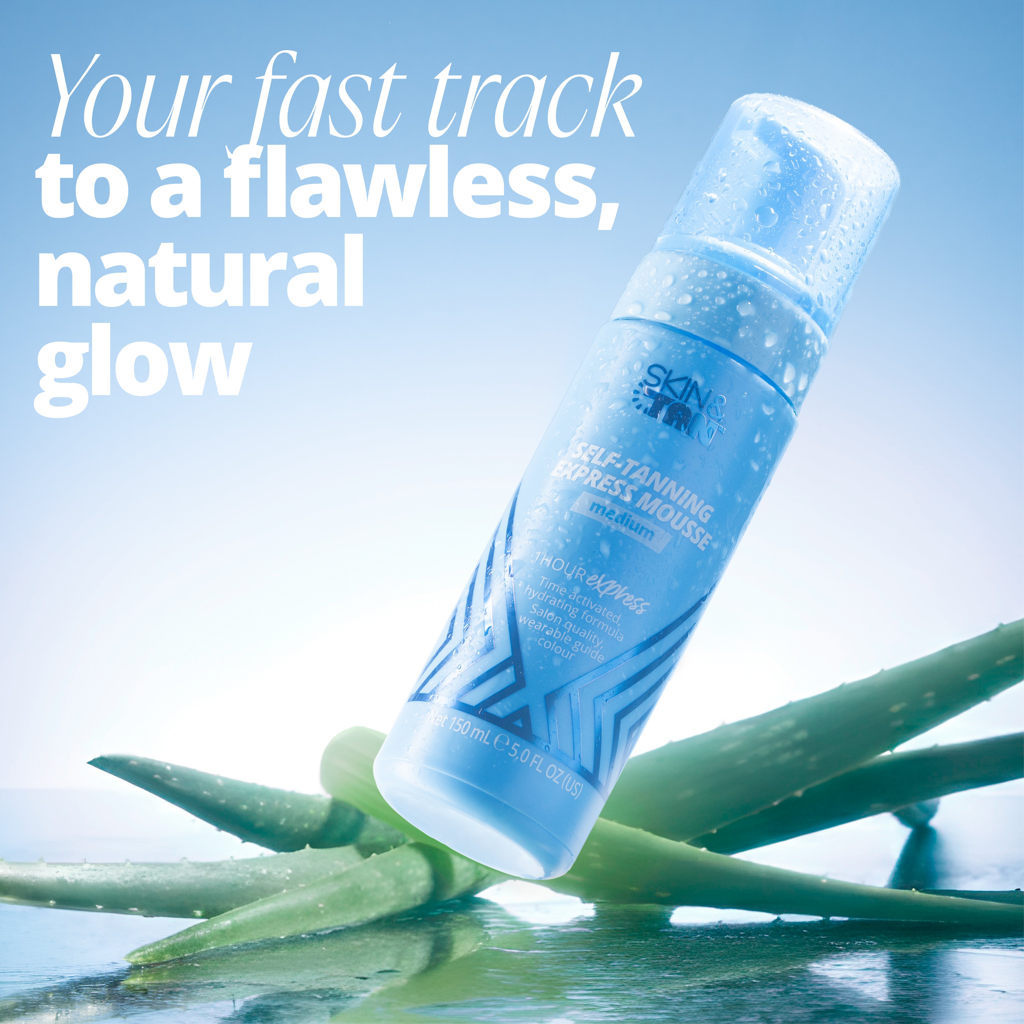 1 Hour Express Tanning Mousse for a fast, customisable tan
