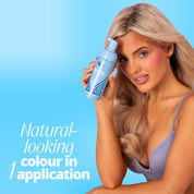 Model holding Skin & Tan 1 Hour Express Tanning Mousse 150ml