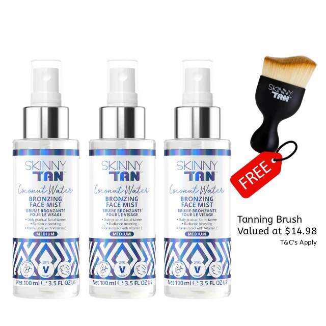 3 for $9.99 | Coconut Water Face Bronzing Mist 100ml