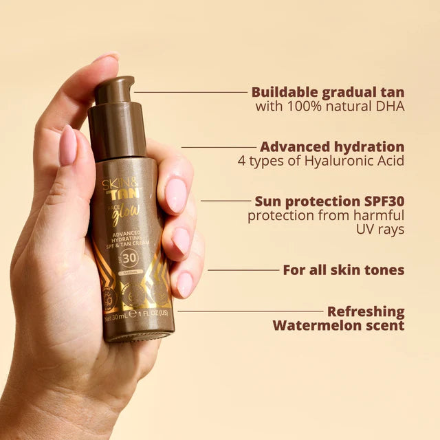 Face Glow Advanced Hydrating SPF & Tan Cream 30ml
