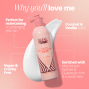 Body Glow Gradual Tanner with aloe vera and guarana