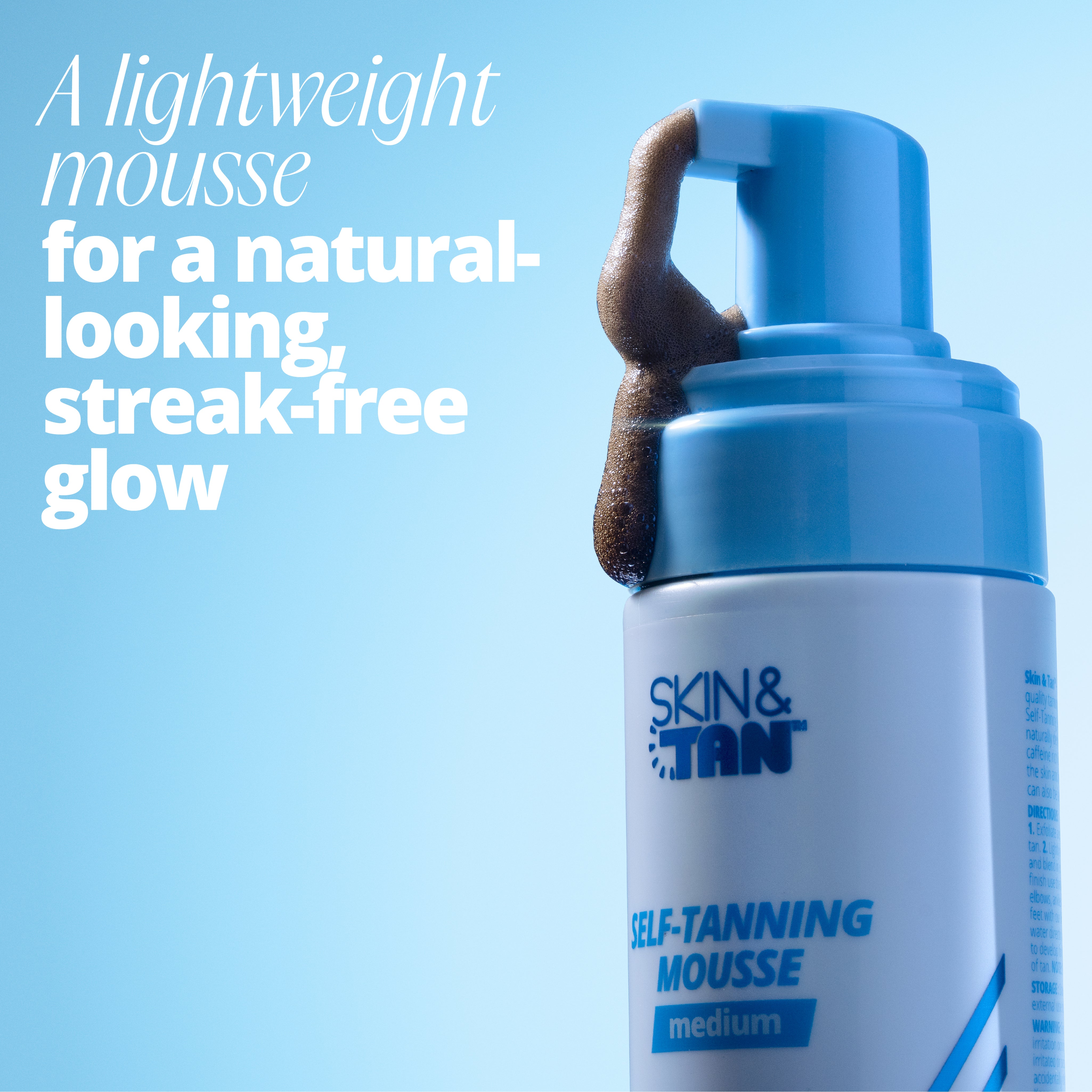 Self-Tanning Mousse for a lightweight, streak-free tan