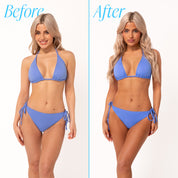 Self-Tanning Mousse before and after application