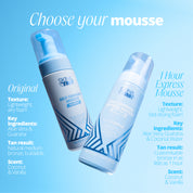 Skin & Tan Self-Tanning Mousse and 1 Hour Express Tanning Mousse